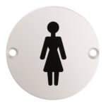 Eurospec SEX1012SSS Signage Female Symbol (LEAD TIME: 2-3 DAYS)