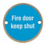 EuroSpec SEX1016AB Signage Fire Door - Keep Shut (LEAD TIME: 2-3 DAYS)