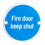 Eurospec SEX1016BSS Signage Fire Door Keep Shut (LEAD TIME: 2-3 DAYS)