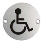 Eurospec SEX1017SSS Signage Disabled Symbol (LEAD TIME: 2-3 DAYS)