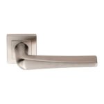 Eurospec SSL1404SSS Plaza Designer Lever On Sprung Square Rose (LEAD TIME: 2-3 DAYS)