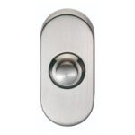 Eurospec SWE1030SSS Oblong Bell Push 64 x 30mm Concealed Fix - Satin Stainless Steel (LEAD TIME: 2-3 DAYS)
