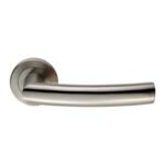Eurospec SWL1165SSS Steelworx SWL Scimitar Lever On Rose (LEAD TIME: 2-3 DAYS)