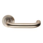 Eurospec SWL1190SSS Steelworx SWL Nera Lever On Rose (LEAD TIME: 2-3 DAYS)