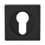 Serozzetta SZM001SQMB Square Euro Profile Escutcheon - Matt Black (LEAD TIME: 2-3 DAYS)