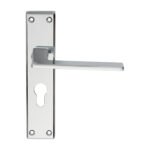 Serozzetta SZM034YCP Zone Lever On Euro Lock Backplate (LEAD TIME: 2-3 DAYS)