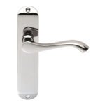 Serozzetta SZM132CP Lever On Latch Backplate (LEAD TIME: 2-3 DAYS)