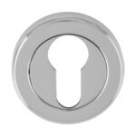 Serozzetta SZR001CP Euro Profile Escutcheon - Polished chrome (LEAD TIME: 2-3 DAYS)