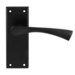 Serozzetta SZR022MB Venti Lever On Latch Backplate (LEAD TIME: 2-3 DAYS)