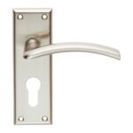 Serozzetta SZR031YSN Trenta Lever On Euro Lock Backplate (LEAD TIME: 2-3 DAYS)