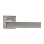 Manital TC5SC Techna Lever On Square Rose - Satin Chrome (LEAD TIME: 2-3 DAYS)
