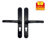 TSS Lever Lever UPVC Multipoint Door Handles - 48mm PZ - Sprung - 200mm Screw Centres