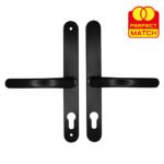 TSS Lever Lever UPVC Multipoint Door Handles - 70mm PZ Sprung 215mm Screw Centres