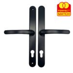 TSS Lever Lever Universal UPVC Multipoint Door Handles - 92mm PZ - Sprung - 264mm Screw Centres
