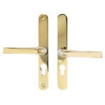 Everest Lever Lever UPVC Multipoint Door Handles - 48mm PZ Sprung 200mm Screw Centres