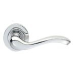 Manital AQ3CP Apollo Lever On Round Rose - Polished Chrome (LEAD TIME: 2-3 DAYS)