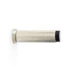 Alexander & Wilks AW600-75-SN Brunel Knurled Door Stop - Satin Nickel PVD (LEAD TIME: 2-3 DAYS)