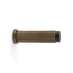 Alexander & Wilks AW602-75-AB Reeded Projection Door Stop - Antique Brass (LEAD TIME: 2-3 DAYS)