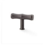 Alexander & Wilks AW801B-55-DBZPVD Crispin Bamboo T Bar Cupboard Knob - Dark Bronze PVD (LEAD TIME: 2-3 DAYS)