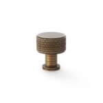 Alexander & Wilks AW807K-29-AB Lucia Knurled Cupboard Knob - Antique Brass 29mm (LEAD TIME: 2-3 DAYS)
