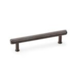 Alexander & Wilks AW809-128-DBZPVD Crispin Knurled T Bar Cupboard Pull Handle - Dark Bronze PVD 128mm (LEAD TIME: 2-3 DAYS)
