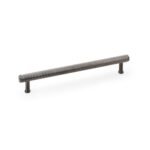 Alexander & Wilks AW809-224-DBZPVD Crispin Knurled T Bar Cupboard Pull Handle - Dark Bronze PVD 160mm (LEAD TIME: 2-3 DAYS)