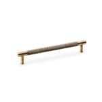 Alexander & Wilks AW810-160-AB Brunel Knurled T Bar Cupboard Handle - Antique Brass Centres 160mm (LEAD TIME: 2-3 DAYS)