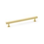 Alexander & Wilks AW815-192-SB Square T Bar Cabinet Pull Handle - Satin Brass 192mm (LEAD TIME: 2-3 DAYS)