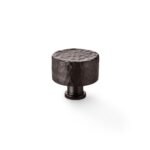 Alexander & Wilks AW816-35-DBZ Leila Hammered Cupboard Knob - Dark Bronze 35mm (LEAD TIME: 2-3 DAYS)