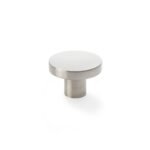 Alexander & Wilks AW821-38-SN Hanover Plain Cupboard Knob - Satin Nickel Knob 38mm (LEAD TIME: 2-3 DAYS)