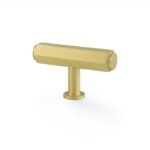 Alexander & Wilks AW829-55-SB Vesper Hex T Bar Cabinet Knob - Satin Brass (LEAD TIME: 2-3 DAYS)