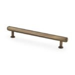 Alexander & Wilks AW830-160-AB Vesper Hex T Bar Cabinet Pull-- Antique Brass 160mm C/C (LEAD TIME: 2-3 DAYS)