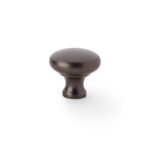 Alexander & Wilks AW836-32-DBZ Wade Round Cupboard Knob - Dark Bronze 32mm (LEAD TIME: 2-3 DAYS)
