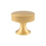 Alexander & Wilks AW841-38-SB Berlin Cupboard Knob - Satin Brass 38mm (LEAD TIME: 2-3 DAYS)