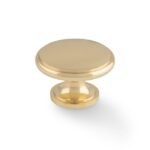 Alexander & Wilks AW849-38-PB Cambridge Round Cupboard Knob (LEAD TIME: 2-3 DAYS)
