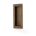 Alexander & Wilks AW911-100-AB Rectangular Flush Pull 100 x 45mm - Antique Brass (LEAD TIME: 2-3 DAYS)