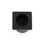 Alexander & Wilks AW993BL Sliding Door Finger Edge Pull Square Black (LEAD TIME: 2-3 DAYS)