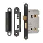 Eurospec BAE5025MB/R Easi-T Residential Bathroom Lock 65mm (LEAD TIME: 2-3 DAYS)