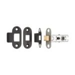 Eurospec BTL25MB/R 64mm Ce B/T Tubular Mortice Latch Radius - Matt Black (LEAD TIME: 2-3 DAYS)