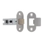 Eurospec BTL25SSS/R 64mm Bolt-Through Tubular Latch 8mm Follower Radius Fixed Forend FIXED FOREND (LEAD TIME: 2-3 DAYS)
