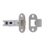Eurospec BTL30SSS/R 76mm Bolt-Through Tubular Latch 8mm Follower Radius Fixed Forend (LEAD TIME: 2-3 DAYS)