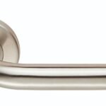 Eurospec CSL1190BSS/201 Safety Lever On Sprung Rose (LEAD TIME: 2-3 DAYS)