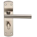 Eurospec CSLP1164T/SSS Steelworx Residential T Bar Lever On WC Backplate (LEAD TIME: 2-3 DAYS)