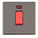 Eurolite ECBN45ASWNSB 1 GANG 45AMP DP SWITCH WITH NEON (LEAD TIME: 2-3 DAYS)