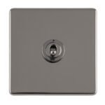 Eurolite ECBNT1SW 1 GANG 10AMP 2WAY TOGGLE SWITCH BLACK NICKEL PLATE (LEAD TIME: 2-3 DAYS)