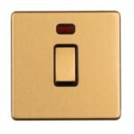 Eurolite ECSB20ADPSWNB 1-Gang 20Amp Switched Socket with neon Indicator (LEAD TIME: 2-3 DAYS)