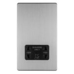 Eurolite ECSSSHSB 2-Gang Shaver Socket 230/115V (LEAD TIME: 2-3 DAYS)