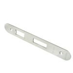 Eurospec FSF5004BSS/R Easi-T Forend Strike and Fixing Pack - Bright Stainless Steel Radius Forend (LEAD TIME: 2-3 DAYS)