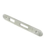 Eurospec FSF5004SSS/R Easi-T Forend Strike and Fixing Pack - Satin Stainless Steel Radius Forend (LEAD TIME: 2-3 DAYS)