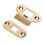 EuroSpec FSF5009SB/R Forend Strike & Fixing Pack to Suit Heavy Duty Tubular Latch Radius (LEAD TIME: 2-3 DAYS)